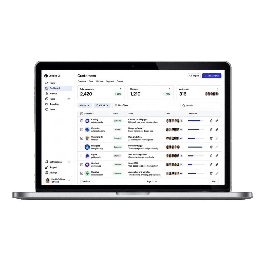 ERP software system presentation